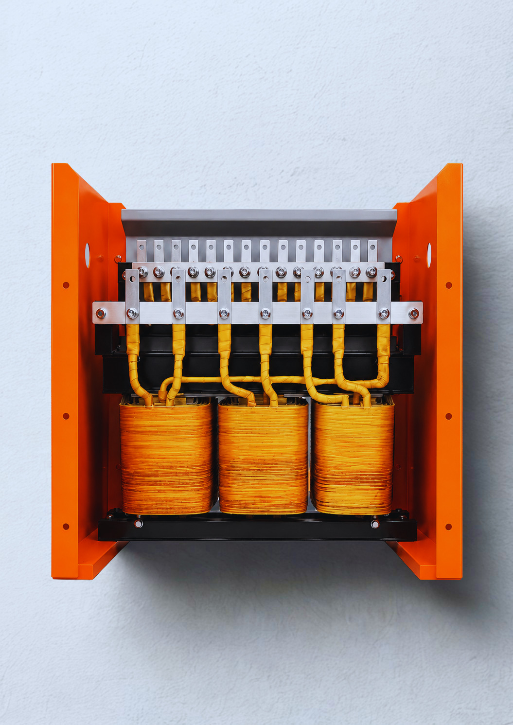 Open dry type transformer with copper windings