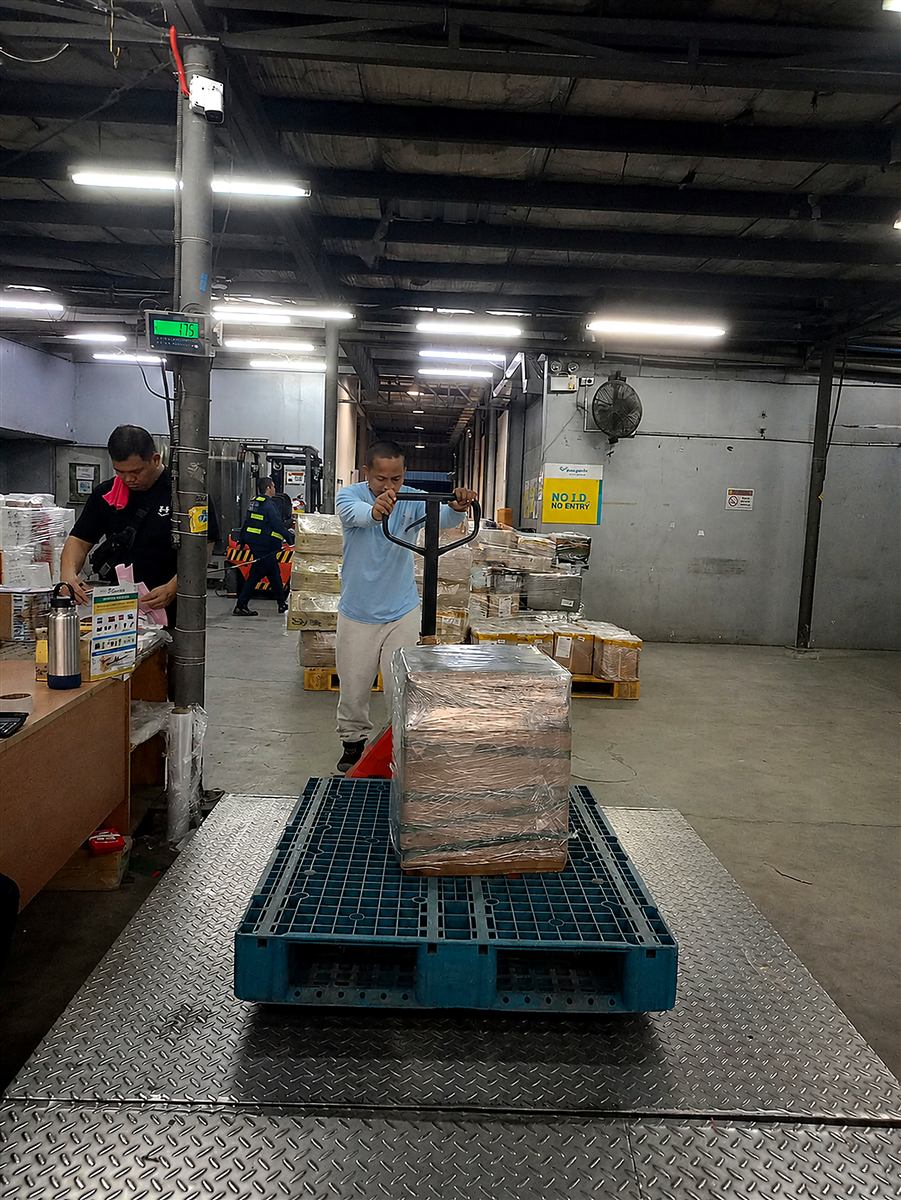Transformer unit packed for delivery